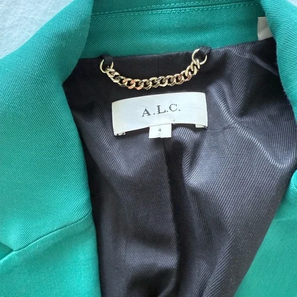 A.L.C. Teal Blazer Jacket Size 4 - Picture 2 of 8